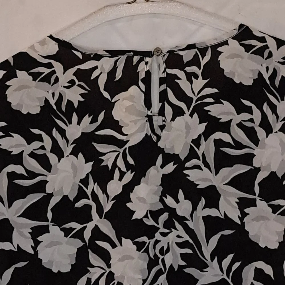 J. Crew Flowy Comfy Long Sleeve Floral Smocked Cuff Blouse - Career Business - M